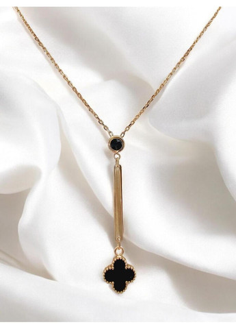 Золоте кольє «Конюшина» з оніксом (45-50см) 352770/8о-3л Столична Ювелірна Фабрика (355795882)