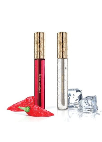 Согревающий и охлаждающий блеск для сосков Kissable Nip Gloss DUET (2х13мл) CherryLove Bijoux Indiscrets (282709513)