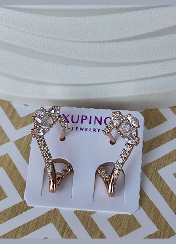 Позолочені сережки ксюпінг xuping позолота медичне золото медична сталь Xuping Jewelry (336190298)