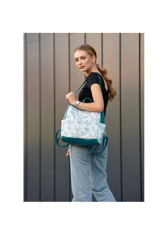 Жіночий рюкзак-сумка Trinity мурена з принтом "Palm" Sambag (329692752)