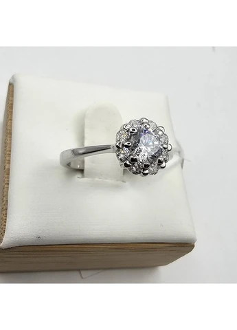 Кольцо серебряное с кубическим цирконием 16,5 2,3 г No Brand (393974372)