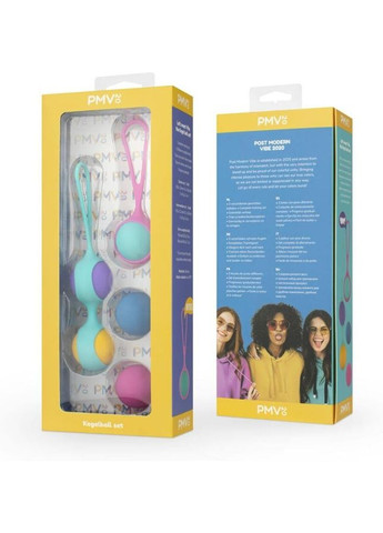 Набор вагинальных шариков: Vita – Kegel Ball Set, масса 40, 50, 60 г, два держателя - CherryLove PMV20 (332209241)
