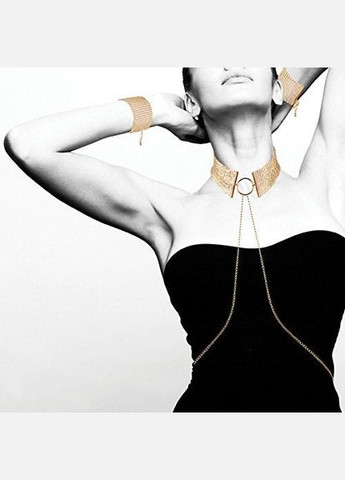 Золотий демісезонний браслети-наручники magnifique indiscrets, золотисті Bijoux