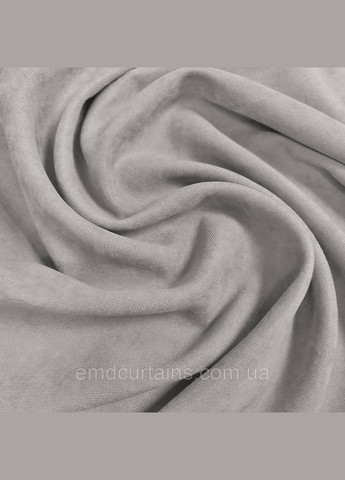 Комплект шторы на тесьме 2 шт с подхватами 280х250 см микровелюр Серый, вуаль 500 см Белый No Brand (337357914)