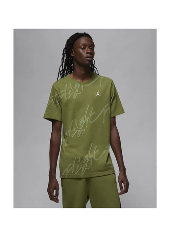 Зеленая футболка мужская t-shirt flight essentials green Air Jordan