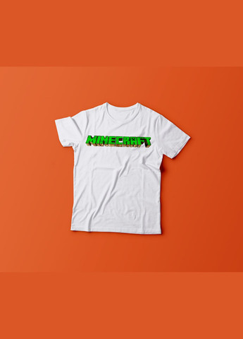 Белая демисезонная футболка youstyle minecraft 0278 Gildan