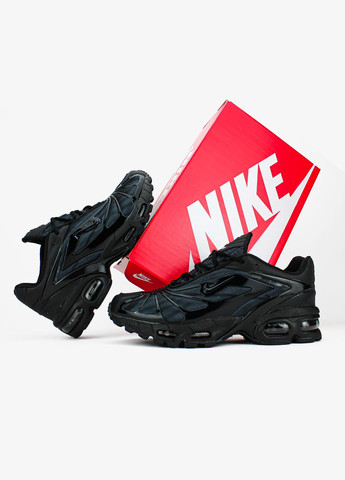 Черные всесезонные мужские кроссовки nike air max x skepta black | найк аир макс черные No Brand