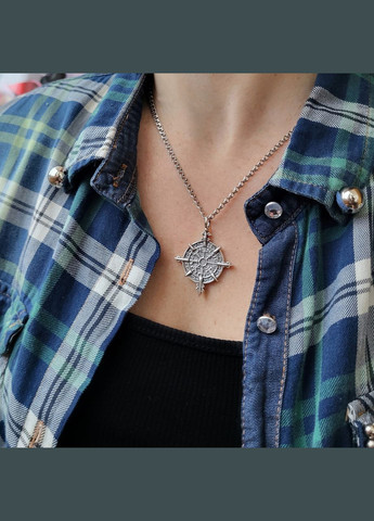 Серебряная подвеска оберег амулет Шолом страху Черненное серебро 925 пробы (АРТ.89058ч) 9.20г No Brand (306742779)