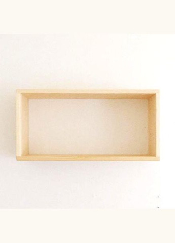 Настенная книжная полка из дерева Да Винчи зефир (КПГ-001301) No Brand (328078899)