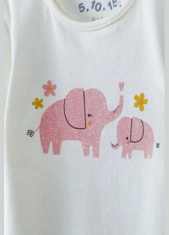 Боди с коротким рукавом "Слоники" 5.10.15 Mix and Match (327415511)