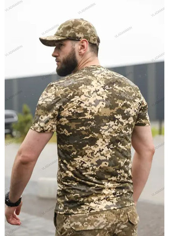 Тактическая потоотводная футболка JERSEY для военных в цвете пиксель Undolini (366547210)