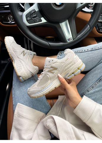 КРОССОВКИ ЖЕНСКИЕ NEW BALANCE 2002R BEIGE V3 НЬЮ БЕЛАНС 2002R No Brand бежевые демисезоны (367171583)
