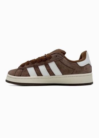 Коричневые демисезонные кроссовки мужские и женские adidas campus 00s brown | адидас кампус коричневые No Brand