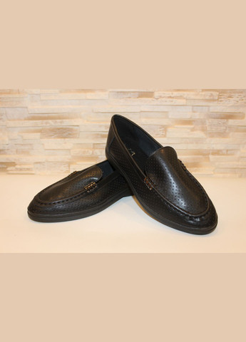 No Brand Туфли мокасины женские черного цвета лодочки черный з натуральная кожа, — демисезон (331765943)