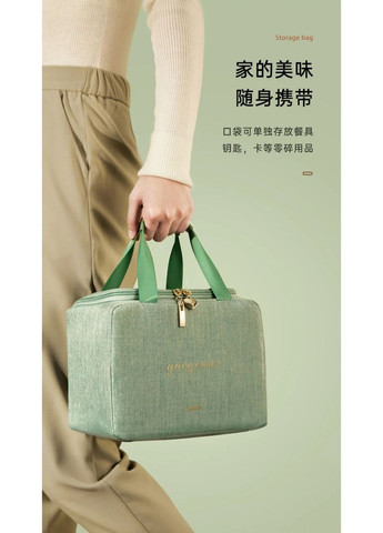 Стильний та місткий термо-ланч біг – сумка для обідів No Brand (329142085)