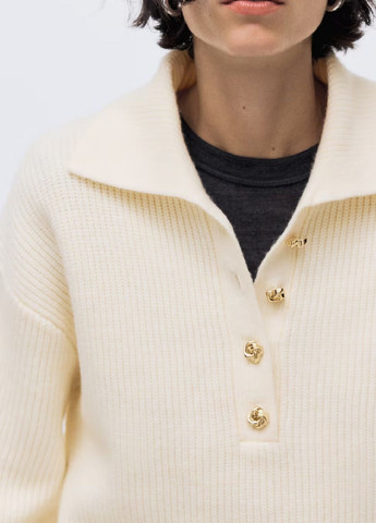 Светло-бежевый демисезонный свитер H&M