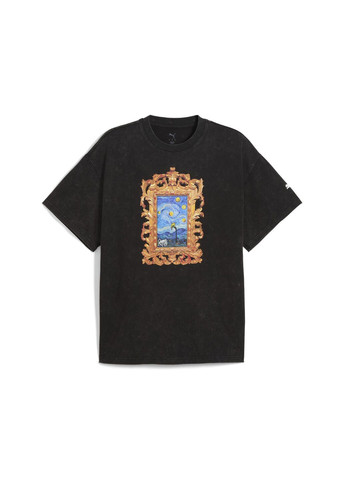 Чорна футболка dylan exhibit basketball tee men Puma