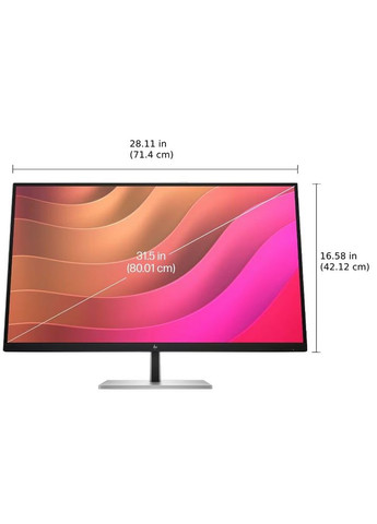 TFT 31.5" E32K G5, 4K UHD, IPS, HDMI, DP, USBC, RJ-45, HAS, колонки, черный HP (314746632)