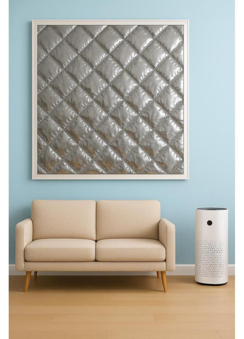 Штора для утепления окон (на липучках) Серебро - H 100*130 см No Brand (368294502)