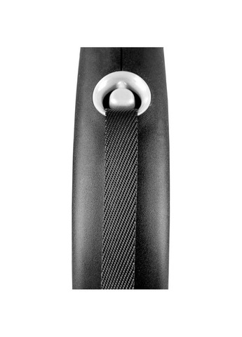 Повідець-рулетка для собак Black Design стрічка чорна розмір L 5 м/50 кг Flexi (372504734)