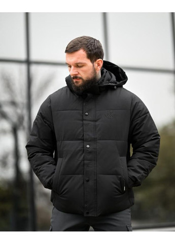 Чорна зимня зимова чоловіча курточка ck black No Brand