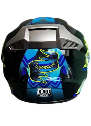 Эндуро кроссовый мотошлем Helmet Shark Black + очки Profi Black 100% No Brand (370756041)