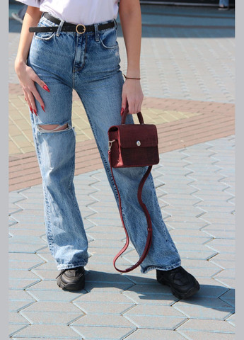 Женская кожаная сумка Мини Марсала Dekey (332055172)