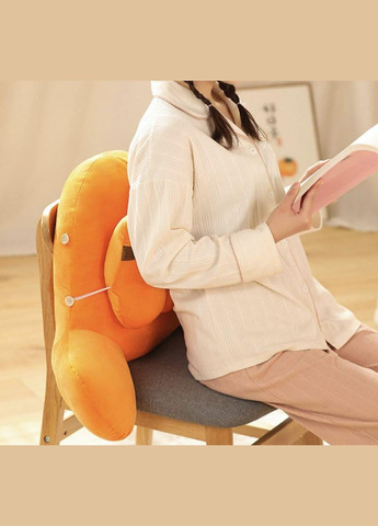 М'яка іграшкаподушка під спину, Ортопедична подушка для читання з окремою додатковою подушкою, Морква Fun Cat (303137193)