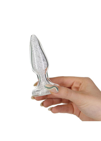 Скляна анальна пробка Fancy Luxurious Glass Anal Plug, ⌀3,1см, віброкуля в подарунок Pillow Talk (371390696)
