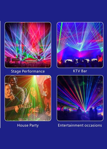 DJ-537 LED, 4v1, полноценная RGB, стробоскоп, УФ эффекты, светомузыка с пультом, лазерный диск проектор 360° Energolux (315721952)