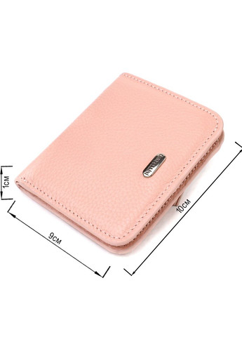 Жіночий гаманець невеликого розміру з натуральної шкіри 21797 Рожевий Canpellini (329151330)