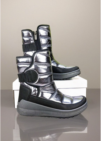 Серебряные женские зимние дутики No Brand