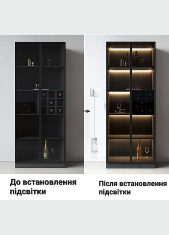 Світлодіодна стрічка для підсвічування полиць (6 відрізків по 2 метра) No Brand (337512581)