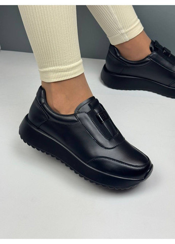 530 Кросовки Кожаные Черные Yimeili чёрные демисезоны (372384796)