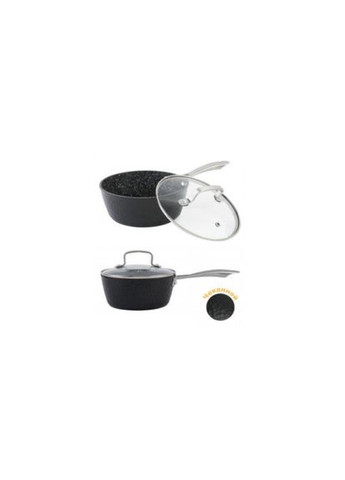 Ківш EB-3673 з кришкою алюміній карбованої мармурове покриття 1,4 л Edenberg (299842242)