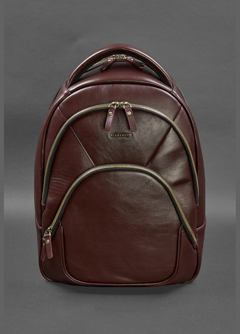 Кожаный рюкзак бордовый краст (A-027763) BlankNote (330144513)