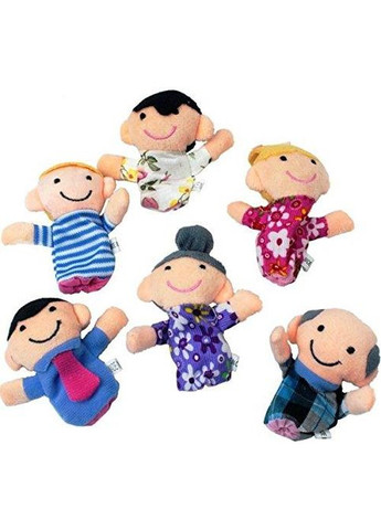 Ігровий набір Пальчиковий театр Family 6 шт. No Brand (365721743)