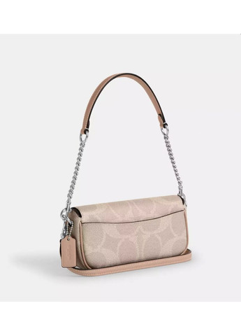 Сумка Coach Hailey Flap Bag In Signature Canvas CAN70 бежевая (355245001)