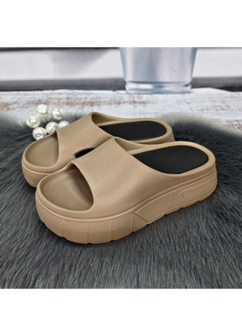 Кофейные шлепанцы женские Progress