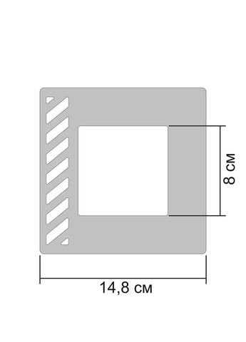 Наклейки зеркальные на стену интерьерные акриловые рамки под выключатель №4 Серебро 1 шт. Ваша Світлість (366334538)
