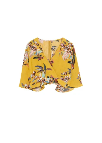 Топ лето,желтый в узоры, Pull & Bear (297848717)