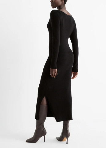 Черное платье C&A однотонное