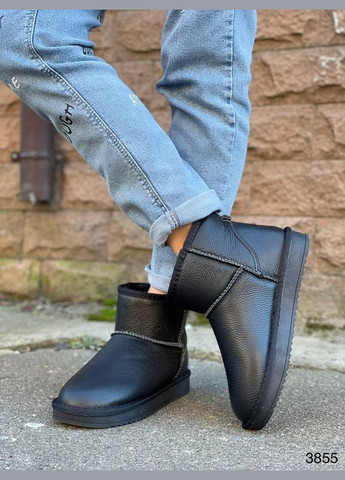 Низькі шкіряні уггі, короткі шкіряні уггі, зимові чоботи mini ugg Hengji (305663664)