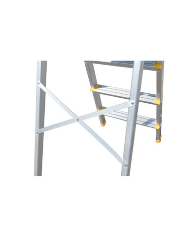 Драбина алюмінієва GM 6 ступенів h=1280 мм max 150 кг (79-1106) Mastertool (311557893)