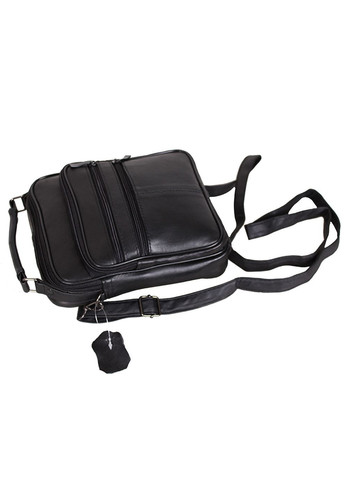 Мужская сумка из натуральной кожи через плечо, барсетка SW303717 черная No Brand (370848451)