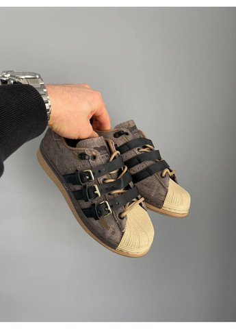 Кросівки жіночі Adidas Superstar Rabbit Hole Brown Black | Адідас Суперстар Кроляча нора коричневі No Brand коричневі демісезони (360535103)