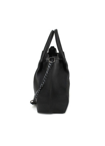 Вместительная женская сумка из экокожи 5465315 черная Voila (277370660)
