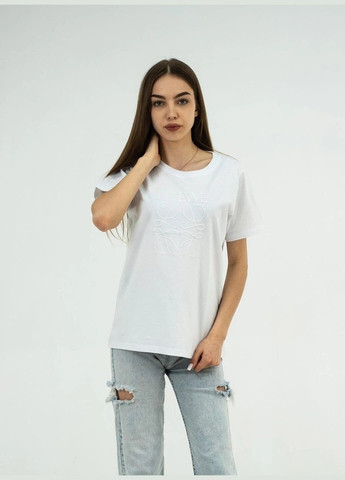 Біла літня футболка жіноча з коротким рукавом Loewe TISORT
