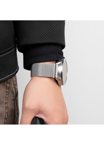 Універсальний Металевий Ремінець WH07 Grand (20mm) BLACK Сріблястий Hoco (353497641)