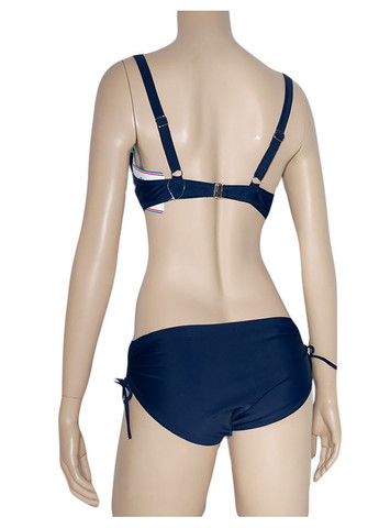 Синий летний классический купальник с плотной чашкой модель 0216 синий арт.e83479 раздельный Samegame